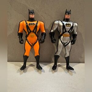 Set Of 2 - Batman The Animated Series - Mech Wing & Sky Dive Batman - Kenner